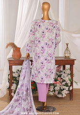 HZ Dhagakari Unstitched Embroidered Lawn Collection - 2025 DEC-601
